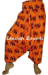 Cotton Printed Summer Trouser, Jaipur Printed Trousers, Smoke Dresses,Hindu Ropa Vetement  - (ele2100)