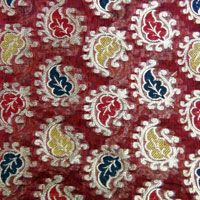 Chanderi Alfi Buti Fabric