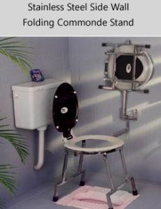 folding commode stand