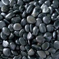 black gravel pebbles