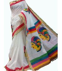 signature style hand painted sarees