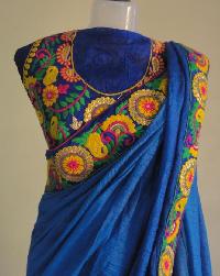 embroidery border sarees