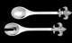 Designed Tongs Fleur De Lis Serving Set - Set of 2