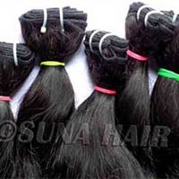 machine weft remy human hair