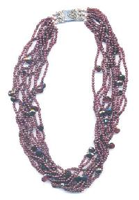 Garnet Beads Necklace