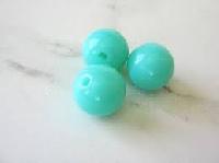 aqua round beads
