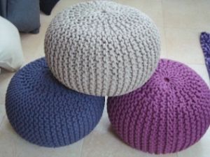 Knitted Poufs