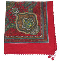 Cotton Printed Square Scarves