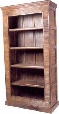 wood bookshelves