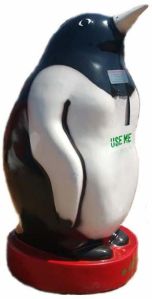 FRP Penguin Dustbin