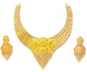 Gold Necklace Set, Gold Necklace Gns - 001