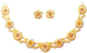 Gold Necklace Set, Gold Necklace Gns - 004