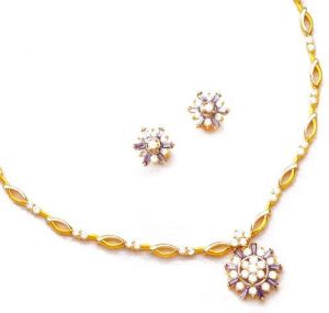 Gold Necklace Set, Gold NecklaceGns - 003