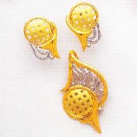 Gold Pendant Set, Gold Pendants Gps - 003