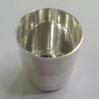 Silver Cylindrical Crucible