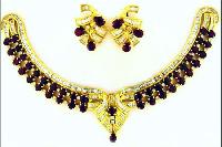 Ruby Gold Necklace - Vjm 3782