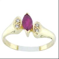 Ruby Gold Rings - Vj 253