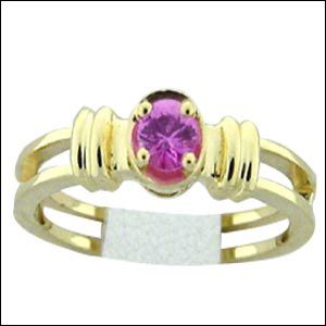 Sapphire Gold Rings - Vj 206