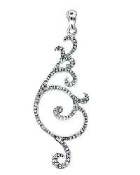 Silver Diamond Pendant  - Sdp 002