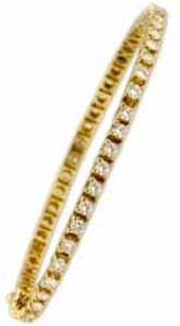 Gold Diamond Bangle