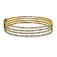 LDB-10 Gold Diamond Bangle