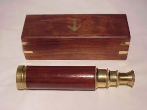 Brass Telescope With Box