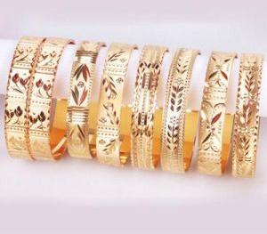 designer gold bangles