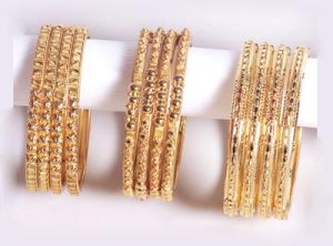 designer gold bangles