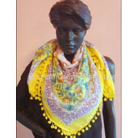 Cotton Square Scarf - EC-1813 DM