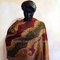 Polywool Jacquard Shawls