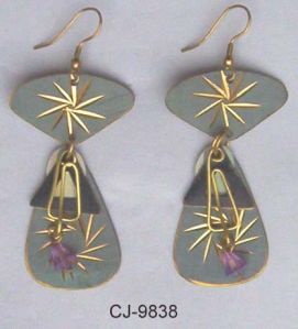 Brass Earring Antique (CJ-9838)