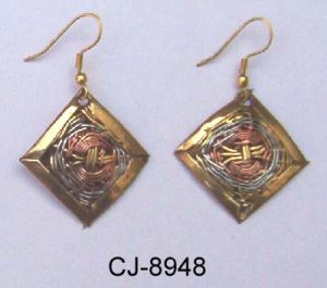 Brass Earring (CJ-8948)