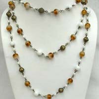 Glass Bead Necklace (CJ-7414)