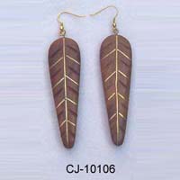 Wooden Earring (CJ-10106)