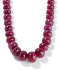 Ruby Smooth Roundel Beads