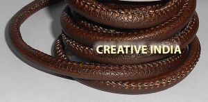 Leather Strings made with Nappa Leather, very soft and smooth      C006 Dark Brown