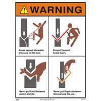 Press Machines Safety Signs