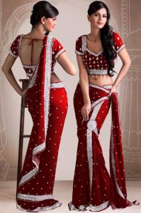 Wedding Look Lehenga Saree