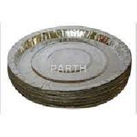 silver laminated disposable paper plates