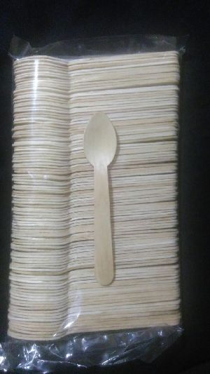 14cm wooden Disposable Spoon