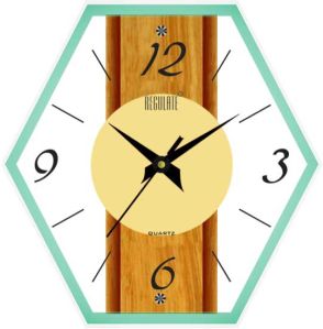 Regulate Glass Wall Clock