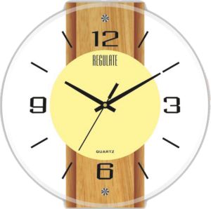 Regulate Glass Wall Clock