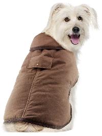 leather dog coat