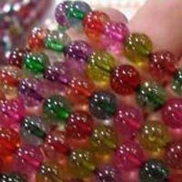 multi color tourmaline beads