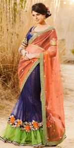 Exclusive Stylish Wedding Lehenga Saree