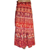 Hot Sale Latest Cotton Wrap Around Skirt