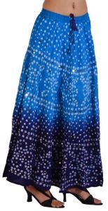 Indian Bandhej Traditional Skirt