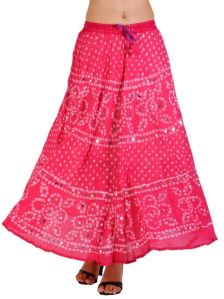 Summer Wear Long Cotton Skirt