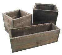 wooden planters