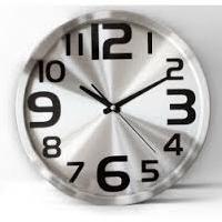 trendy stainless steel clocks